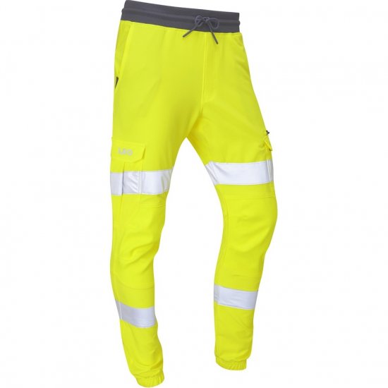 Leo Hawkridge Ecoviz High Performance 4X Stretch Trouser Hi-Vis Yellow - Odzież robocza - Odzież robocza 3XL-6XL