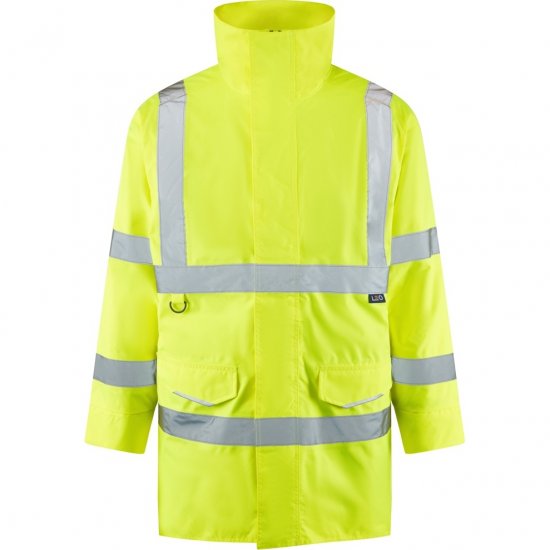 Leo Tawstock EcoViz 4K Baffle Lined Anorak Hi-Vis Yellow - Odzież robocza - Odzież robocza 3XL-6XL