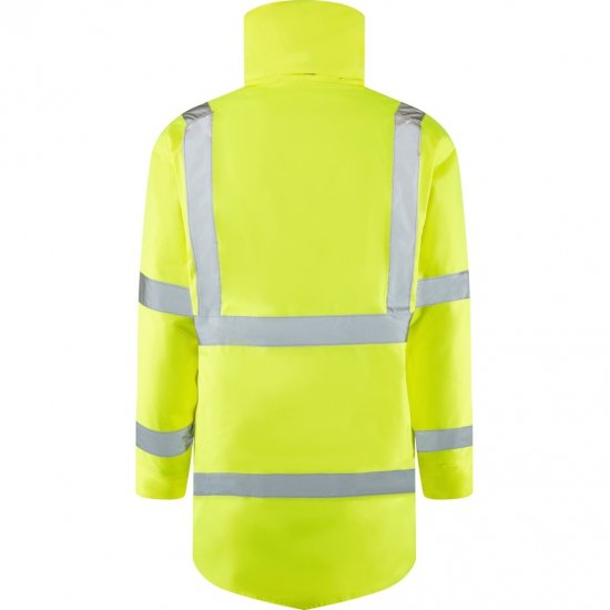 Leo Tawstock EcoViz 4K Baffle Lined Anorak Hi-Vis Yellow - Odzież robocza - Odzież robocza 3XL-6XL