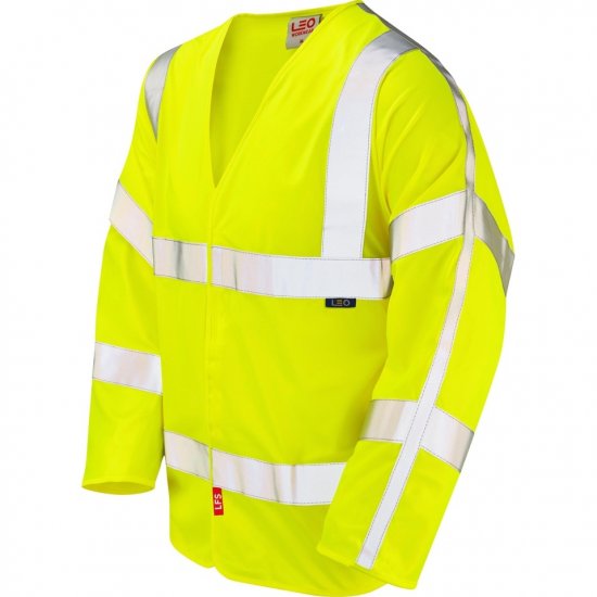 Leo Parkham Ecoviz Lfs Sleeved Waistcoat Hi-Vis Yellow - Odzież robocza - Odzież robocza 3XL-6XL