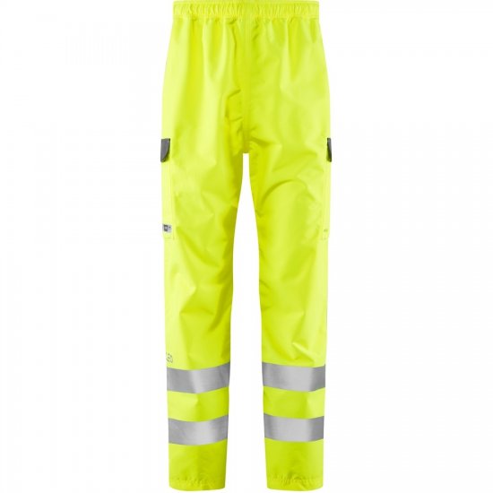 Leo Westleigh Ecoviz 10K Performance Breathable Overtrouser Hi-Vis Yellow - Odzież robocza - Odzież robocza 3XL-6XL