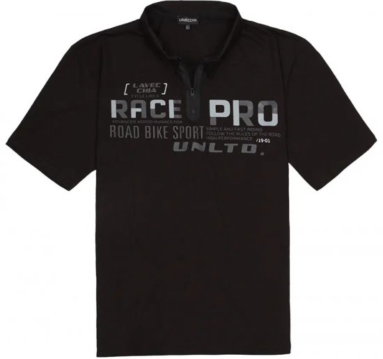 Lavecchia 2030 Polo Shirt Short Sleeve Black - Koszulki polo - Koszulki Polo 2XL-8XL