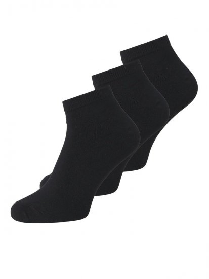 Jack & Jones Basic Skarpety stopki bambusowe Czarna 3-pack - Bielizna & stroje kąpielowe - Bielizna & Stroje kąpielowe 2XL-8XL