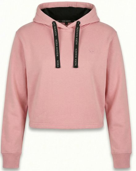 Nora Mikken KAMILLA Cropped Hoodie Peach Whip - ODZIEŻ DAMSKA XS-XXL - 