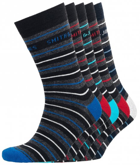 Smith & Jones Ockey 5-pack Socks (41-46) - Bielizna & stroje kąpielowe - Bielizna & Stroje kąpielowe 2XL-8XL