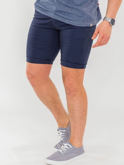 D555 Opala-1 Stretch Chino Shorts Navy - Szorty - Szorty W40-W60