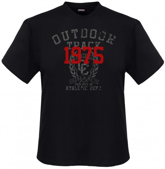 Adamo Outdoor track Comfort fit T-shirt Black - Koszulki - T-shirty meskie Duże Rozmiary - 2XL-14XL