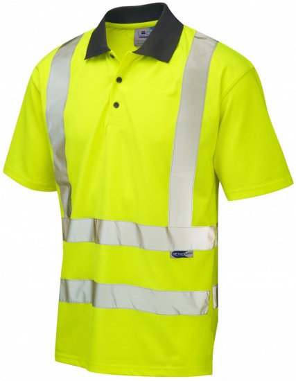 Leo Rockham Coolviz Polo Shirt Hi-Vis Yellow - Odzież robocza - Odzież robocza 3XL-6XL
