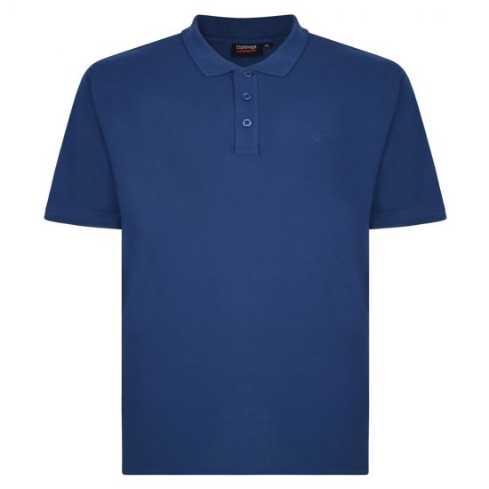 Espionage P074C Koszulka Polo z Krótkim Rękawem Ciemnoniebieski - Koszulki polo - Koszulki Polo 2XL-8XL