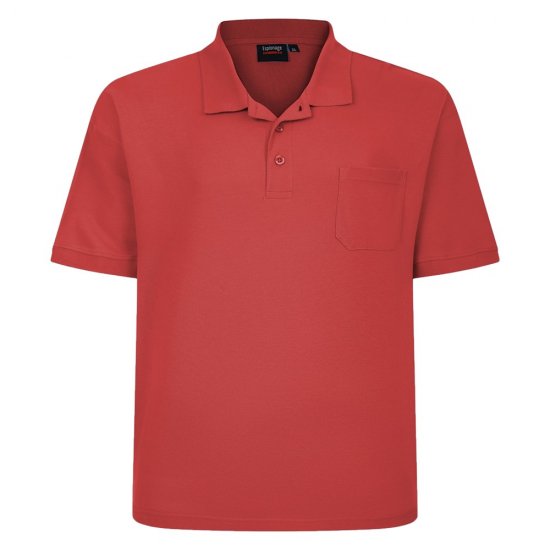 Espionage P074C Koszulka Polo z Krótkim Rękawem Wypalony Pomarańczowy - Koszulki polo - Koszulki Polo 2XL-8XL