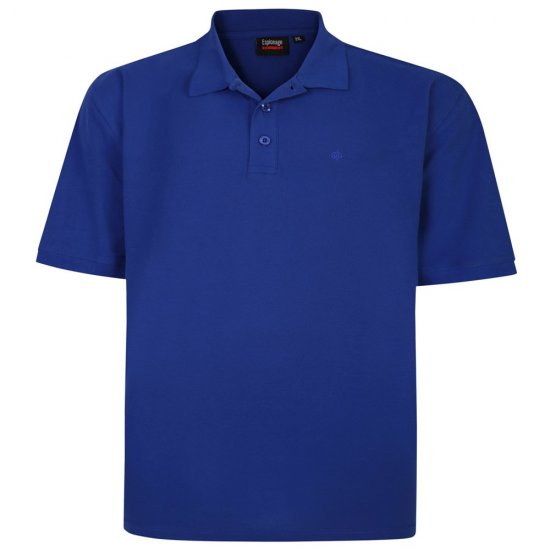 Espionage P074C Koszulka Polo z Krótkim Rękawem Kobaltowy - Koszulki polo - Koszulki Polo 2XL-8XL