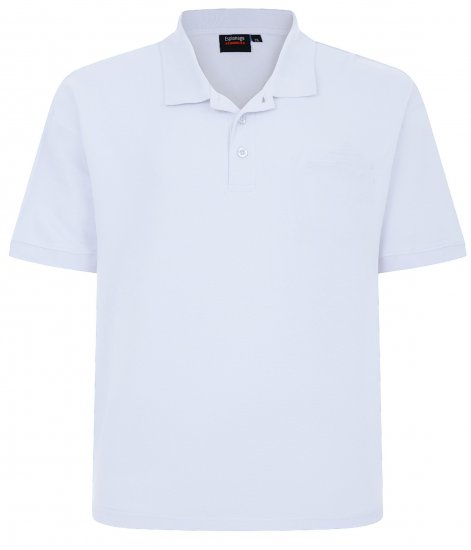 Espionage P074 biała koszulka polo - Koszulki polo - Koszulki Polo 2XL-8XL