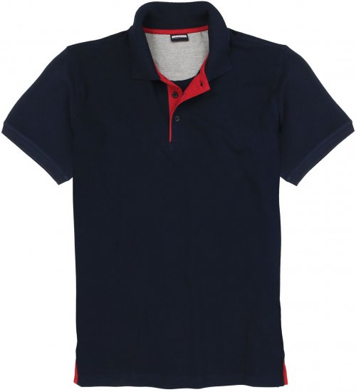 Adamo Pablo Comfort fit Polo Shirt Navy - Koszulki polo - Koszulki Polo 2XL-8XL