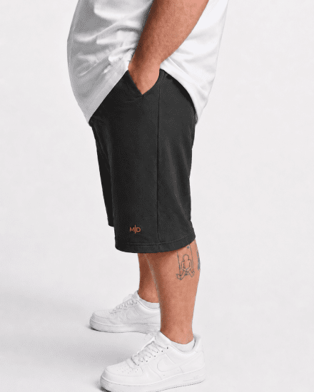 Motley Denim Paris Sweatshorts Charcoal - Dresy & spodenki dresowe - Dresy & Spodnie Dresowe 2XL-12XL