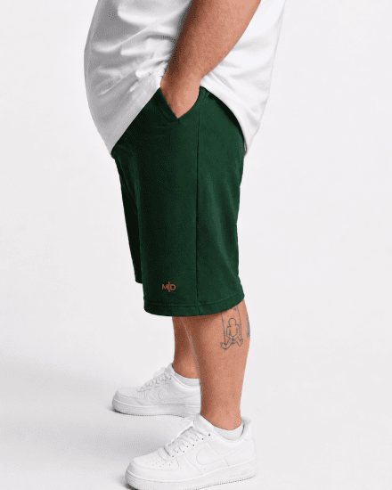 Motley Denim Paris Sweatshorts Racing Green - Dresy & spodenki dresowe - Dresy & Spodnie Dresowe 2XL-12XL