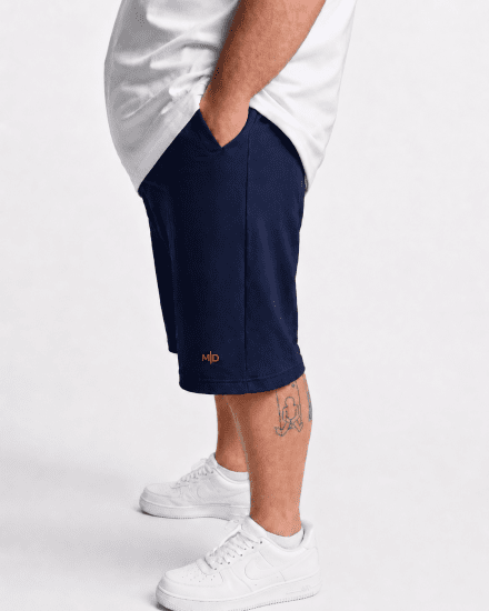 Motley Denim Paris Sweatshorts Navy - Dresy & spodenki dresowe - Dresy & Spodnie Dresowe 2XL-12XL