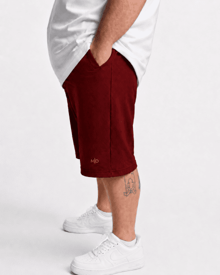 Motley Denim Paris Sweatshorts Red - Dresy & spodenki dresowe - Dresy & Spodnie Dresowe 2XL-12XL