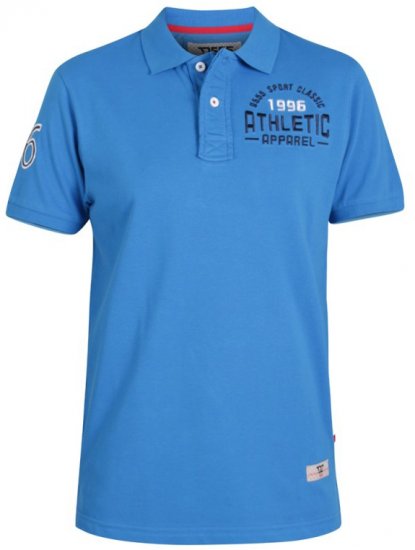 D555 Parker Polo Blue - Koszulki polo - Koszulki Polo 2XL-8XL