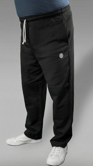 20 Nodi Ponente Long Leg Sports Pants in Combed Fleece Cotton Black - Dresy & spodenki dresowe - Dresy & Spodnie Dresowe 2XL-12XL