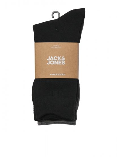 Jack & Jones Ordinary Skarpety Czarna 3-pack - Bielizna & stroje kąpielowe - Bielizna & Stroje kąpielowe 2XL-8XL