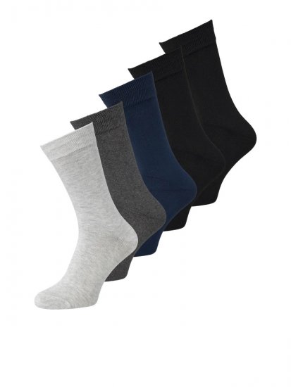 Jack & Jones Basic Skarpety bambusowe Czarna 5-pack - Bielizna & stroje kąpielowe - Bielizna & Stroje kąpielowe 2XL-8XL