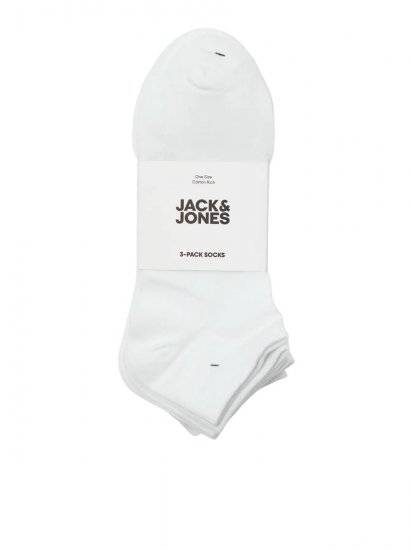 Jack & Jones Louis Skarpety Biały 3-pack - Bielizna & stroje kąpielowe - Bielizna & Stroje kąpielowe 2XL-8XL