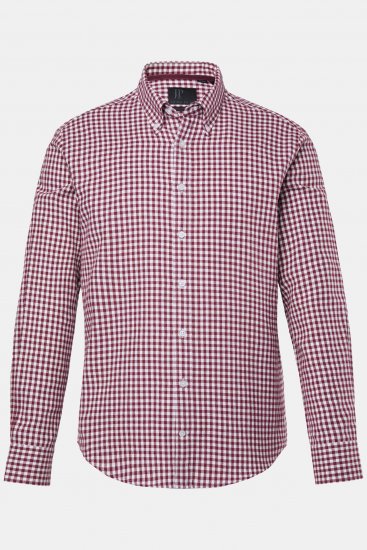 JP1880 Checked Flannel Shirt Long Sleeve Light Red - Koszule - Koszule 2XL-10XL