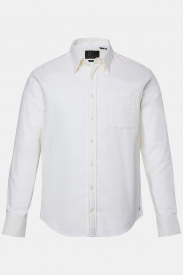 JP1880 Checked Flannel Shirt Long Sleeve Creamy White - Koszule - Koszule 2XL-10XL