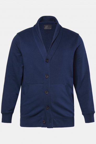 JP1880 Sweat Jacket Shawl Collar Navy - Bluzy & Bluzy z kapturem - Bluzy & Bluzy z kapturem 2XL-12XL