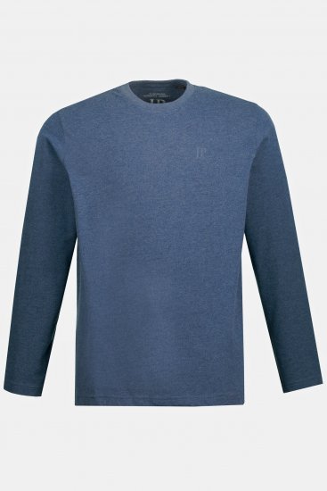 JP1880 Long Sleeve OEKO-TEX T-Shirt Blue Denim - Koszulki - T-shirty meskie Duże Rozmiary - 2XL-14XL
