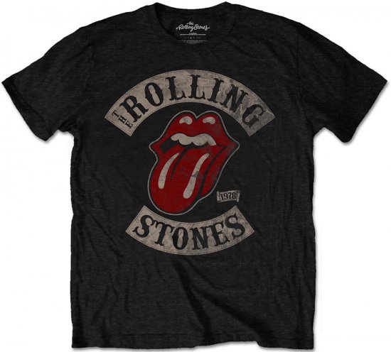 Rolling Stones 1978 Tour T-shirt Black - Koszulki - T-shirty meskie Duże Rozmiary - 2XL-14XL
