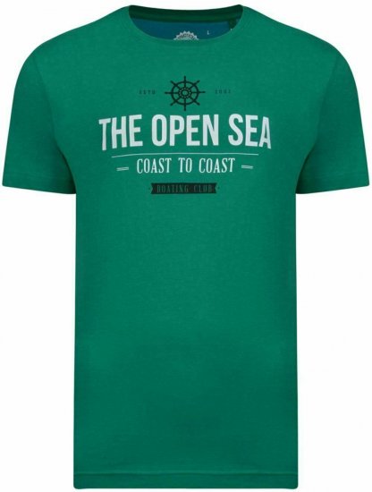 Kam Jeans 5254 Shamrock T-shirt - Koszulki - T-shirty meskie Duże Rozmiary - 2XL-14XL