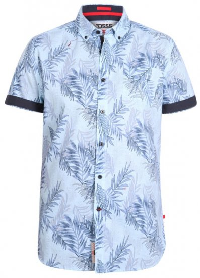 D555 Santana Hawaii Shirt Sky Blue - Koszule - Koszule 2XL-10XL