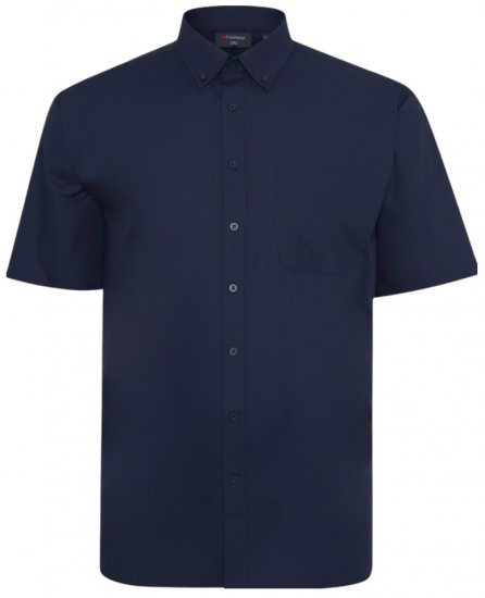 Espionage SH149 Plain Short Sleeve Shirt Navy - Koszule - Koszule 2XL-10XL