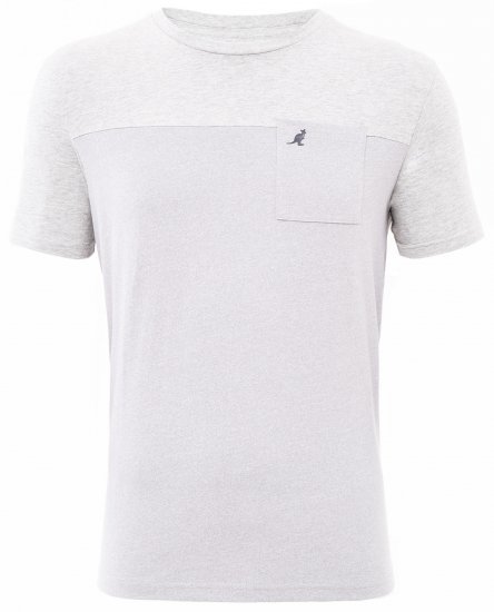 Kangol Sherwin T-shirt Grey - Koszulki - T-shirty meskie Duże Rozmiary - 2XL-14XL