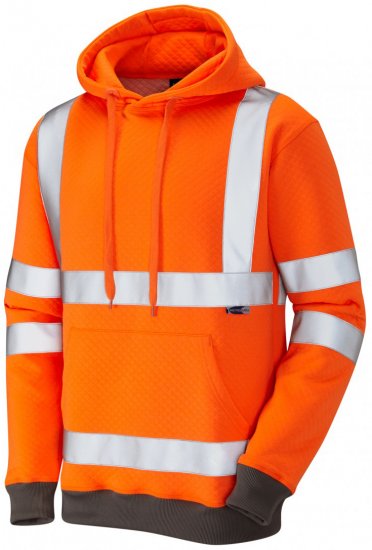 Leo Goodleigh Hooded Sweatshirt Hi-Vis Orange - Odzież robocza - Odzież robocza 3XL-6XL