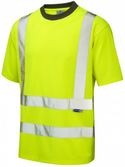 Leo Braunton Coolviz T-shirt Hi-Vis Yellow - Odzież robocza - Odzież robocza 3XL-6XL