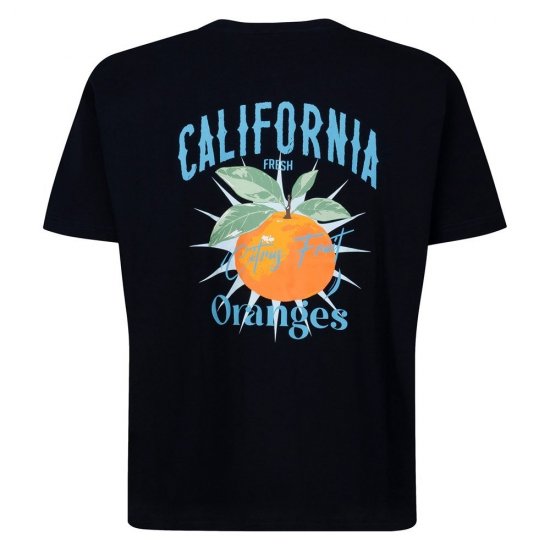 Espionage T449 California Oranges Koszulka z nadrukiem granatowy - Koszulki - T-shirty meskie Duże Rozmiary - 2XL-14XL