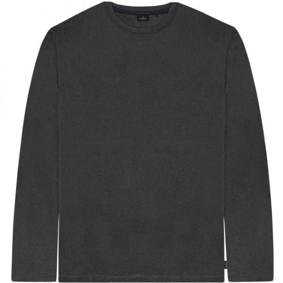 Double Outfitters TS-9170 Long Sleeve T-Shirt Anthracite - Koszulki - T-shirty meskie Duże Rozmiary - 2XL-14XL
