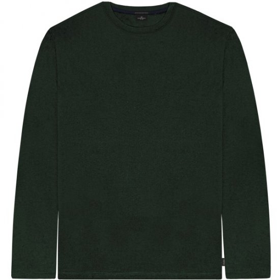 Double Outfitters TS-9170 Long Sleeve T-Shirt Forest Green - Koszulki - T-shirty meskie Duże Rozmiary - 2XL-14XL