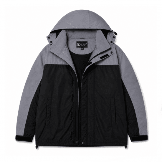 Kam Jeans 439 Softshell Jacket Black - Kurtki Męskie Duże Rozmiary - Kurtki Duże rozmiary 2XL-8XL