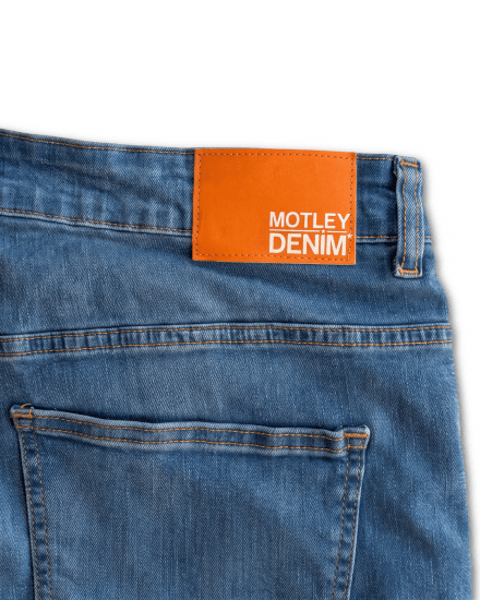Motley Denim Soho 5-Pocket Jeans Blue Wash - Dżinsy & spodnie - Dżinsy i Spodnie - W40-W70