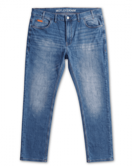 Motley Denim Soho 5-Pocket Jeans Blue Wash - Dżinsy & spodnie - Dżinsy i Spodnie - W40-W70