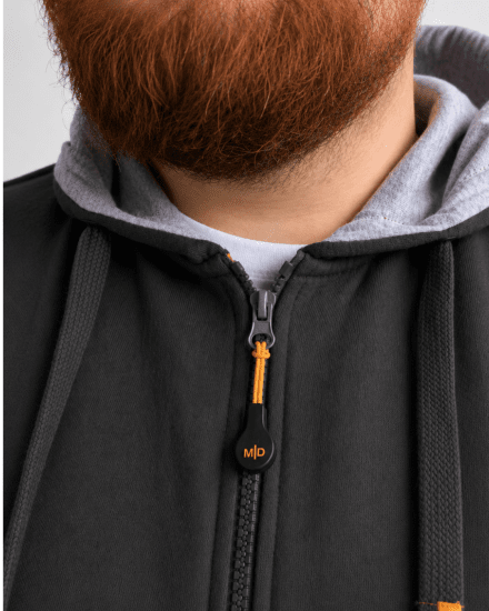 Motley Denim Copenhagen Hoodie Charcoal - Bluzy & bluzy z kapturem - Bluzy & Bluzy z kapturem 2XL-12XL