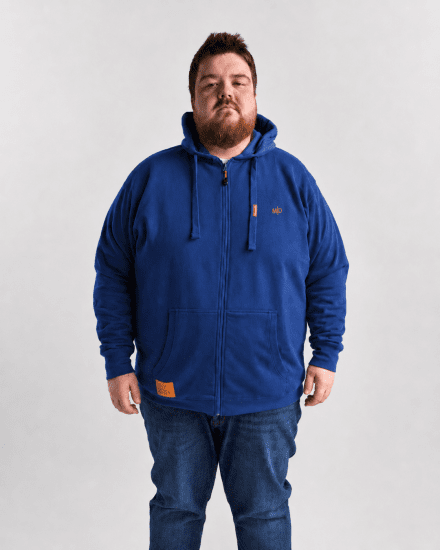 Motley Denim Copenhagen Hoodie Royal Blue - Bluzy & bluzy z kapturem - Bluzy & Bluzy z kapturem 2XL-12XL