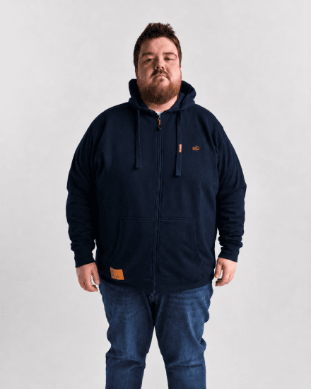 Motley Denim Copenhagen Hoodie Navy - Bluzy & bluzy z kapturem - Bluzy & Bluzy z kapturem 2XL-12XL
