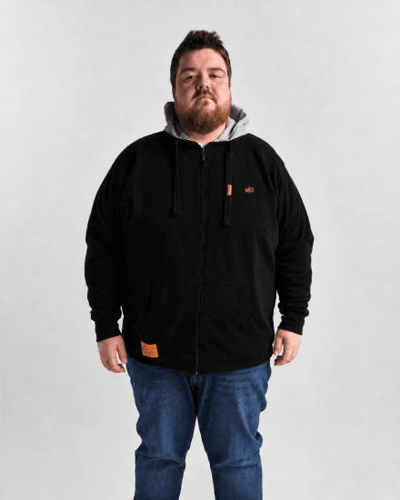 Motley Denim Copenhagen Hoodie Black - Bluzy & bluzy z kapturem - Bluzy & Bluzy z kapturem 2XL-12XL