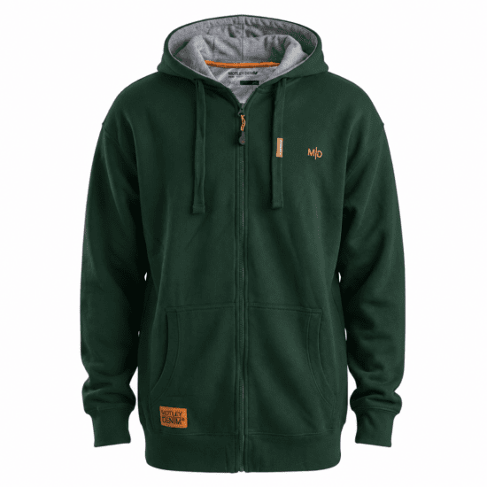 Motley Denim Copenhagen Hoodie Racing Green - Bluzy & bluzy z kapturem - Bluzy & Bluzy z kapturem 2XL-12XL