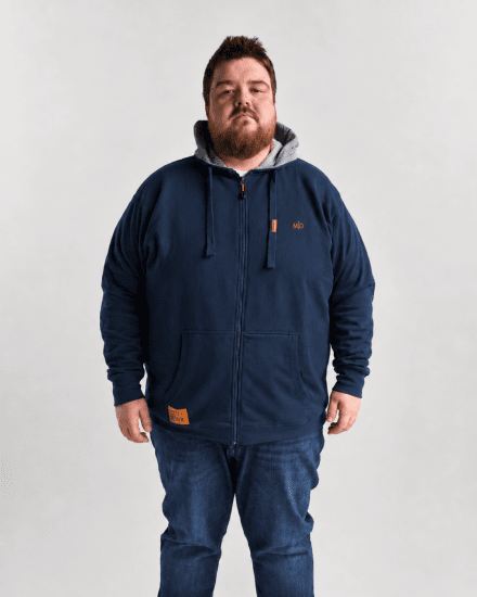 Motley Denim Copenhagen Hoodie Dark Indigo - Bluzy & bluzy z kapturem - Bluzy & Bluzy z kapturem 2XL-12XL