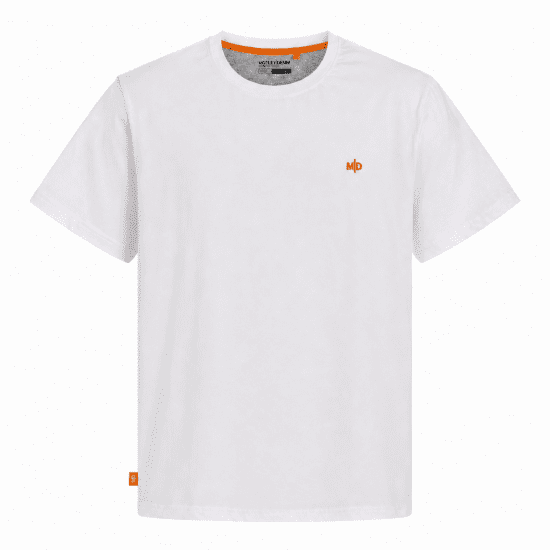 Motley Denim Stockholm T-shirt White - Koszulki - T-shirty meskie Duże Rozmiary - 2XL-14XL
